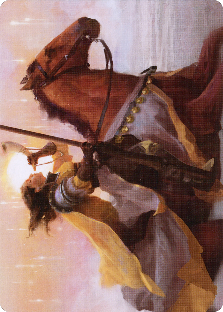 Sunrise Cavalier // Sunrise Cavalier (AMID-069) - Midnight Hunt Art Series (Borderless) Foil - Premium MTG Single from Wizards of the Coast - Just $0! Shop now at Game Crave Tournament Store