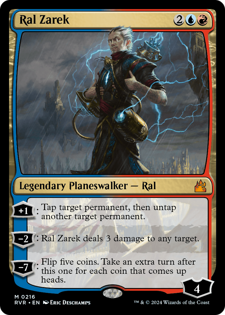 Ral Zarek (RVR-216) - Ravnica Remastered Foil - Premium MTG Single from Wizards of the Coast - Just $0.62! Shop now at Game Crave Tournament Store