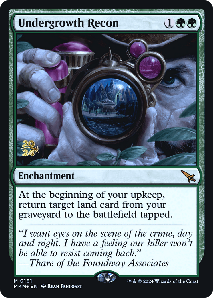 Undergrowth Recon (PMKM-181S) - Murders at Karlov Manor Promos Foil - Premium MTG Single from Wizards of the Coast - Just $2.81! Shop now at Game Crave Tournament Store