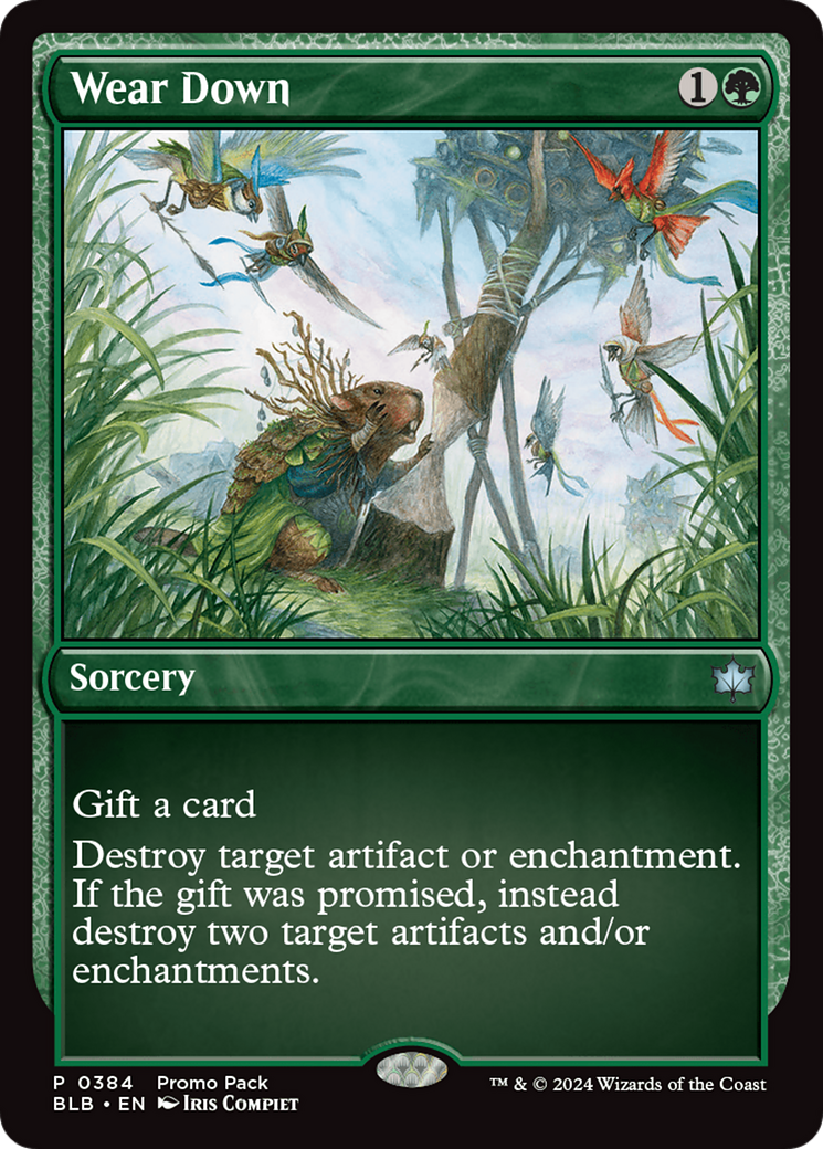 Wear Down (BLB-384) - Bloomburrow Foil - Premium MTG Single from Wizards of the Coast - Just $1.01! Shop now at Game Crave Tournament Store