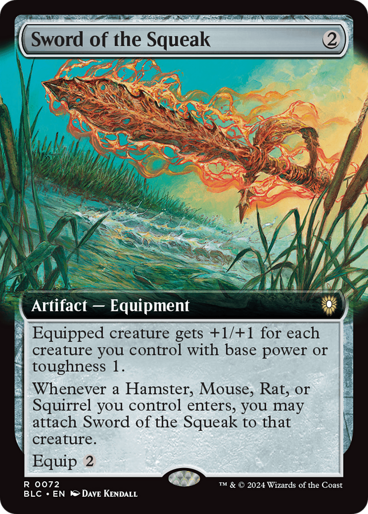 Sword of the Squeak (BLC-072) - Bloomburrow Commander: (Extended Art) - Premium MTG Single from Wizards of the Coast - Just $0.82! Shop now at Game Crave Tournament Store