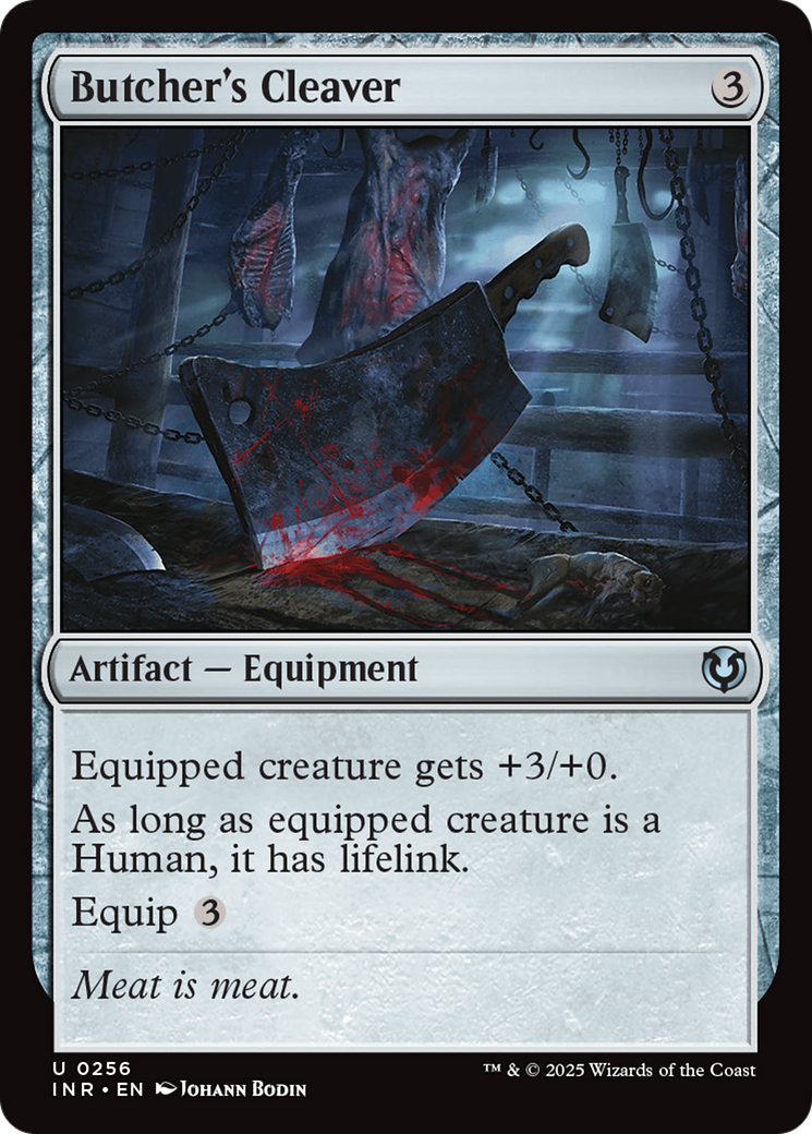 Butcher's Cleaver (-256) - Innistrad Remastered Foil - Premium MTG Single from Wizards of the Coast - Just $0.25! Shop now at Game Crave Tournament Store
