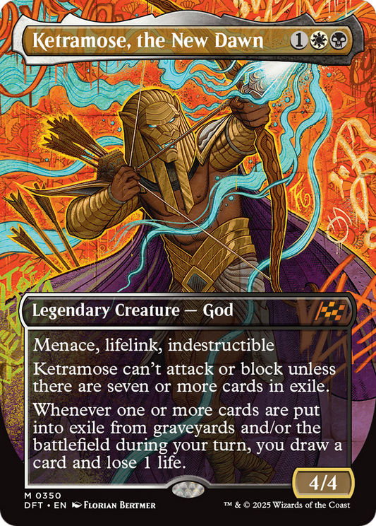 Ketramose, the New Dawn (Borderless) (DFT-350) - Aetherdrift - Premium MTG Single from Wizards of the Coast - Just $2.39! Shop now at Game Crave Tournament Store