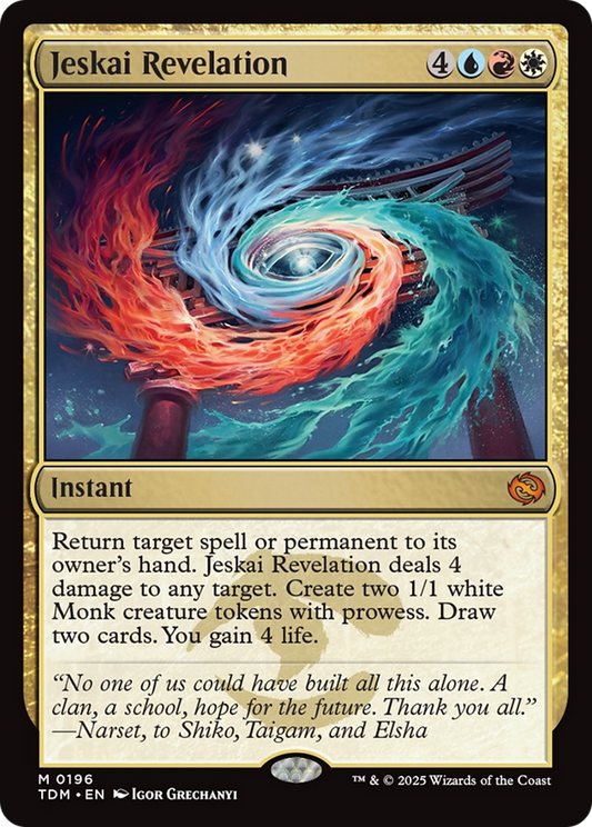 Jeskai Revelation (TDM-196) - Tarkir: Dragonstorm - Premium MTG Single from Wizards of the Coast - Just $0.09! Shop now at Game Crave Tournament Store