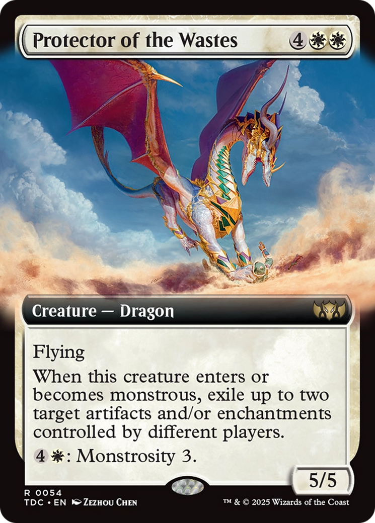 Protector of the Wastes (TDC-054) - Tarkir: Dragonstorm Commander: (Extended Art) - Premium MTG Single from Wizards of the Coast - Just $0.08! Shop now at Game Crave Tournament Store