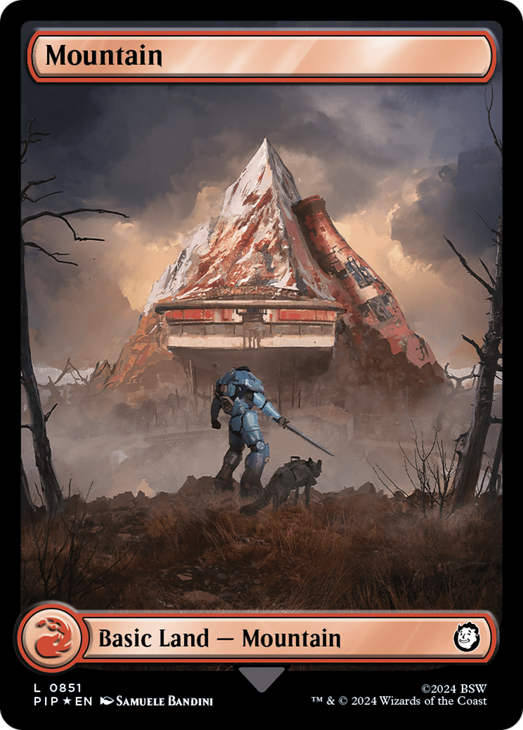 Mountain (PIP-851) - Fallout - Premium MTG Single from Wizards of the Coast - Just $4.06! Shop now at Game Crave Tournament Store