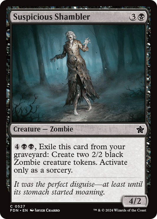 Suspicious Shambler (FDN-527) - Foundations - Premium MTG Single from Wizards of the Coast - Just $0.25! Shop now at Game Crave Tournament Store