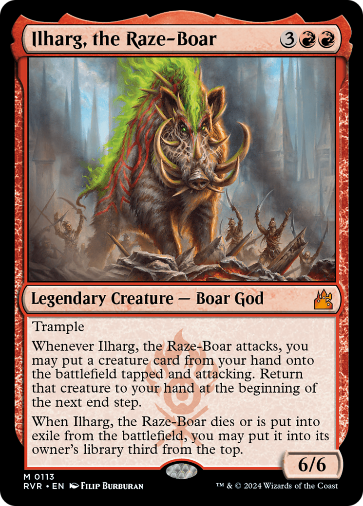 Ilharg, the Raze-Boar (RVR-113) - Ravnica Remastered - Premium MTG Single from Wizards of the Coast - Just $3.24! Shop now at Game Crave Tournament Store