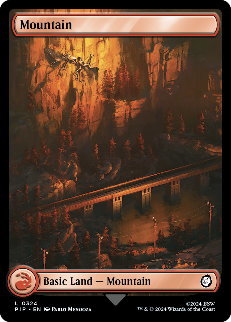 Mountain (PIP-324) - Fallout - Premium MTG Single from Wizards of the Coast - Just $0.25! Shop now at Game Crave Tournament Store