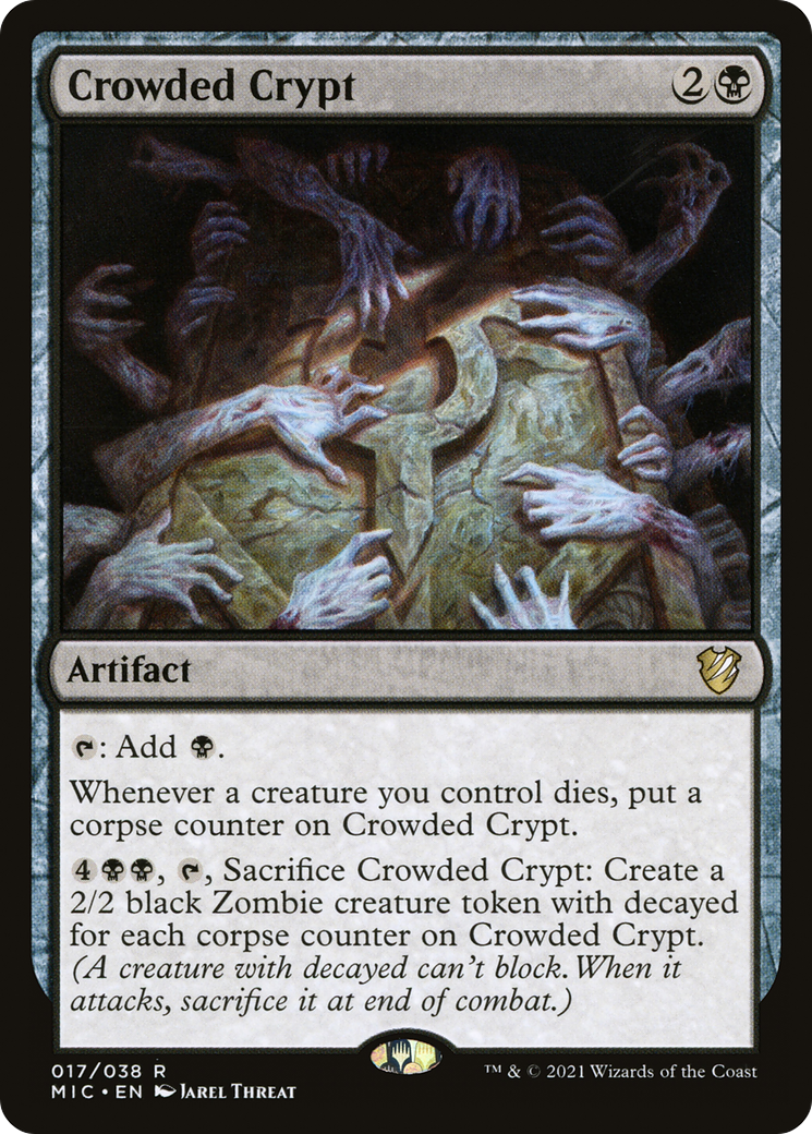 Crowded Crypt (MIC-017) - Midnight Hunt Commander - Premium MTG Single from Wizards of the Coast - Just $0.70! Shop now at Game Crave Tournament Store