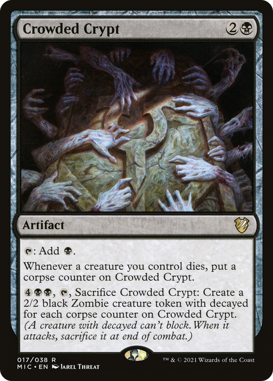 Crowded Crypt (MIC-017) - Midnight Hunt Commander - Premium MTG Single from Wizards of the Coast - Just $0.70! Shop now at Game Crave Tournament Store