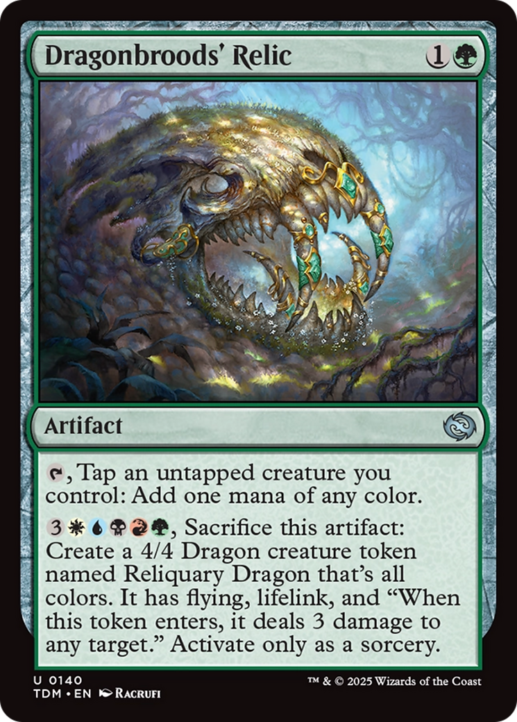 Dragonbroods' Relic (TDM-140) - Tarkir: Dragonstorm Foil - Premium MTG Single from Wizards of the Coast - Just $0.08! Shop now at Game Crave Tournament Store