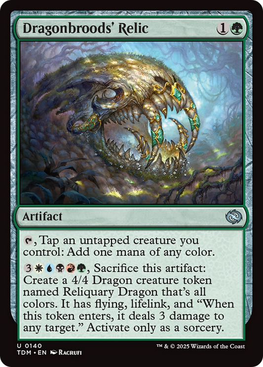 Dragonbroods' Relic (TDM-140) - Tarkir: Dragonstorm Foil - Premium MTG Single from Wizards of the Coast - Just $0.08! Shop now at Game Crave Tournament Store