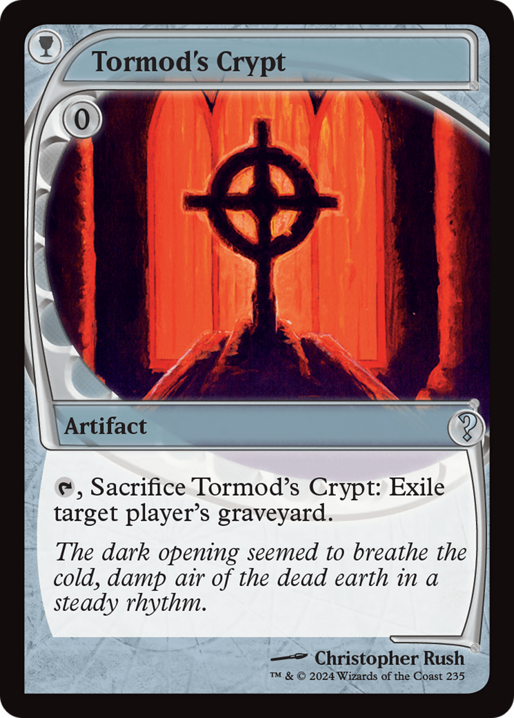 Tormod's Crypt (MB2-235) - Mystery Booster 2 Foil - Premium MTG Single from Wizards of the Coast - Just $22.63! Shop now at Game Crave Tournament Store
