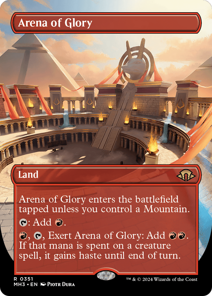Arena of Glory (MH3-351) - Modern Horizons 3 (Borderless) Foil - Premium MTG Single from Wizards of the Coast - Just $20.90! Shop now at Game Crave Tournament Store