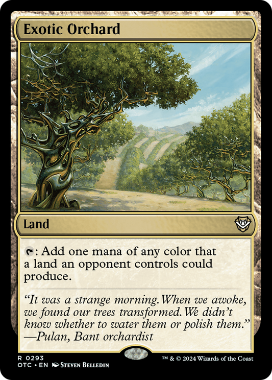Exotic Orchard (OTC-293) - Outlaws of Thunder Junction Commander - Premium MTG Single from Wizards of the Coast - Just $0.25! Shop now at Game Crave Tournament Store