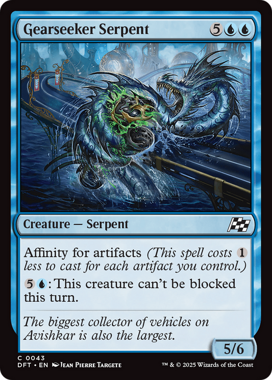 Gearseeker Serpent (DFT-043) - Aetherdrift Foil - Premium MTG Single from Wizards of the Coast - Just $0.08! Shop now at Game Crave Tournament Store