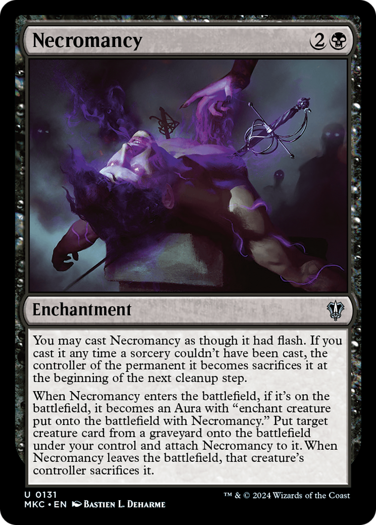Necromancy (MKC-131) - Murders at Karlov Manor Commander - Premium MTG Single from Wizards of the Coast - Just $3.70! Shop now at Game Crave Tournament Store