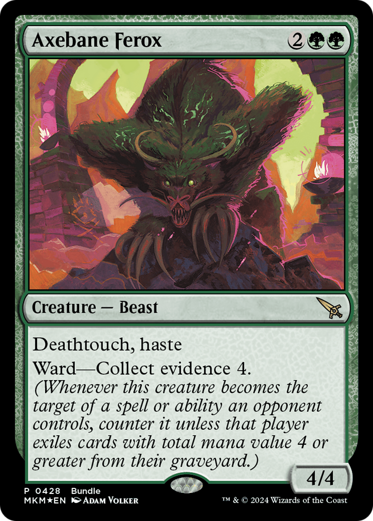 Axebane Ferox (MKM-428) - Murders at Karlov Manor - Premium MTG Single from Wizards of the Coast - Just $0.25! Shop now at Game Crave Tournament Store