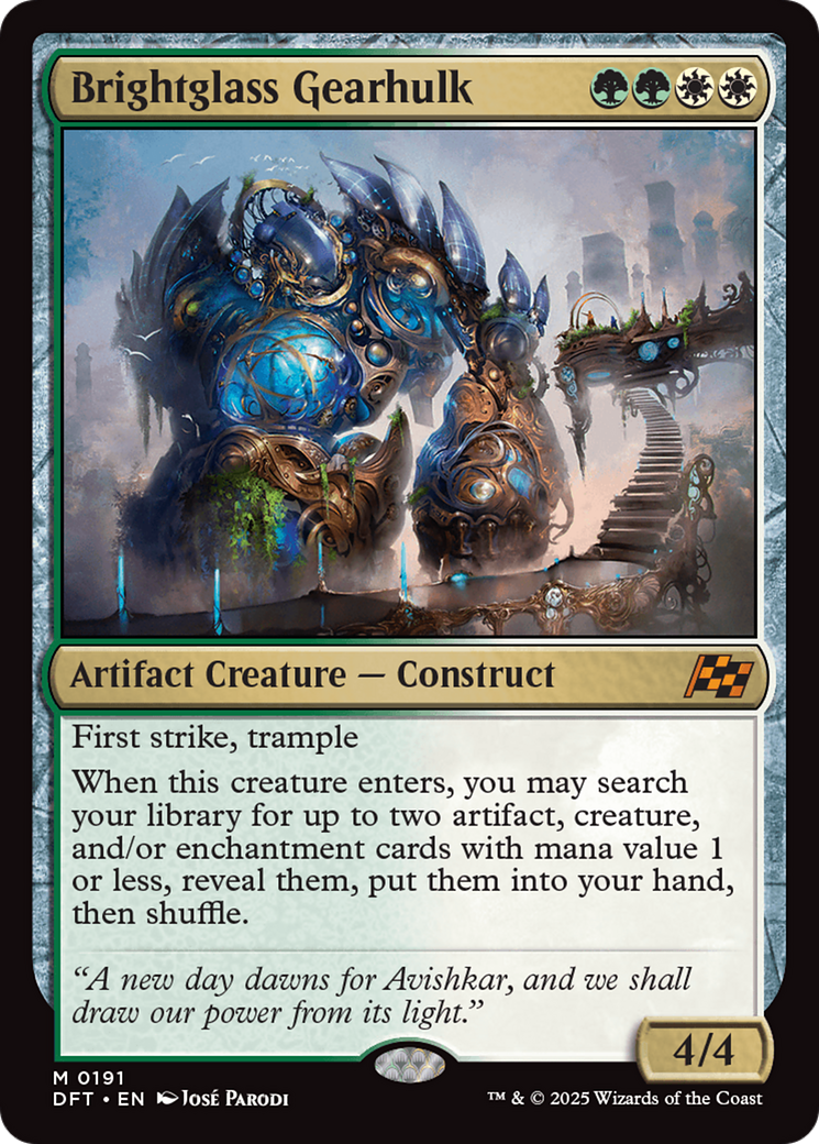 Brightglass Gearhulk (-191) - Aetherdrift - Premium MTG Single from Wizards of the Coast - Just $2.57! Shop now at Game Crave Tournament Store