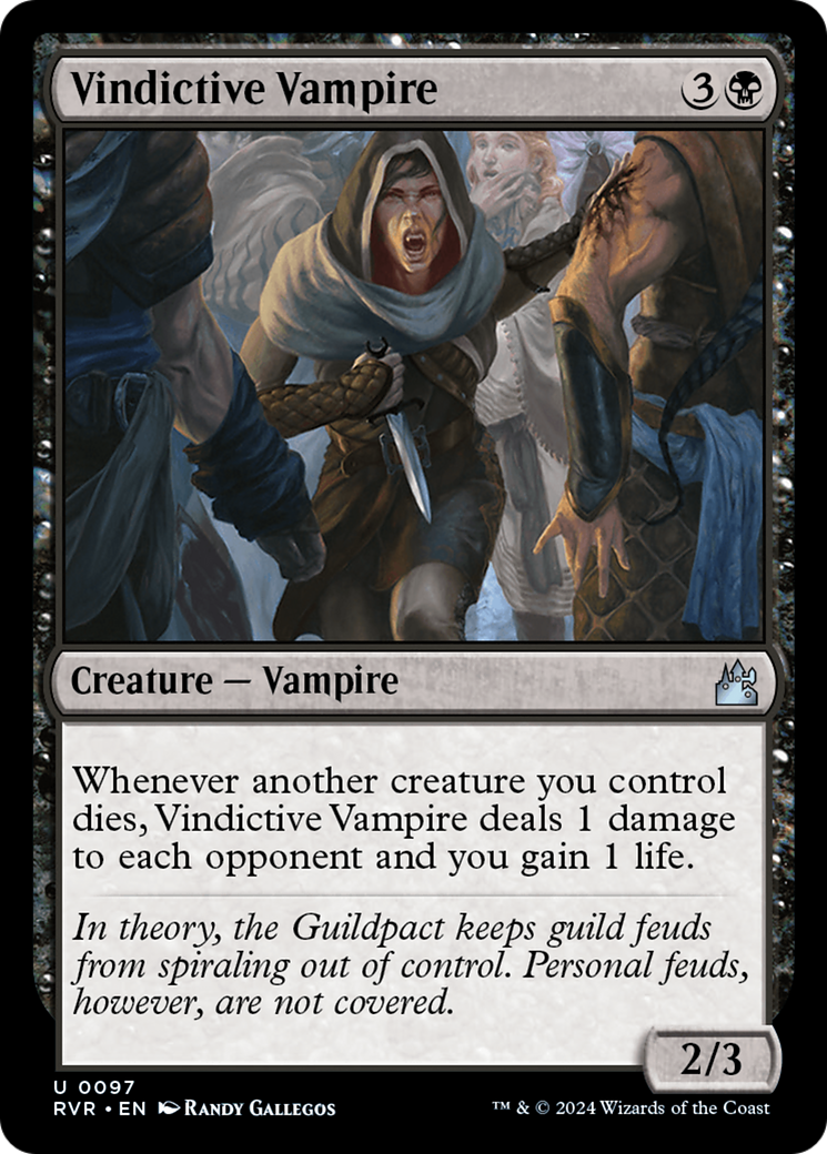 Vindictive Vampire (RVR-097) - Ravnica Remastered Foil - Premium MTG Single from Wizards of the Coast - Just $0.25! Shop now at Game Crave Tournament Store