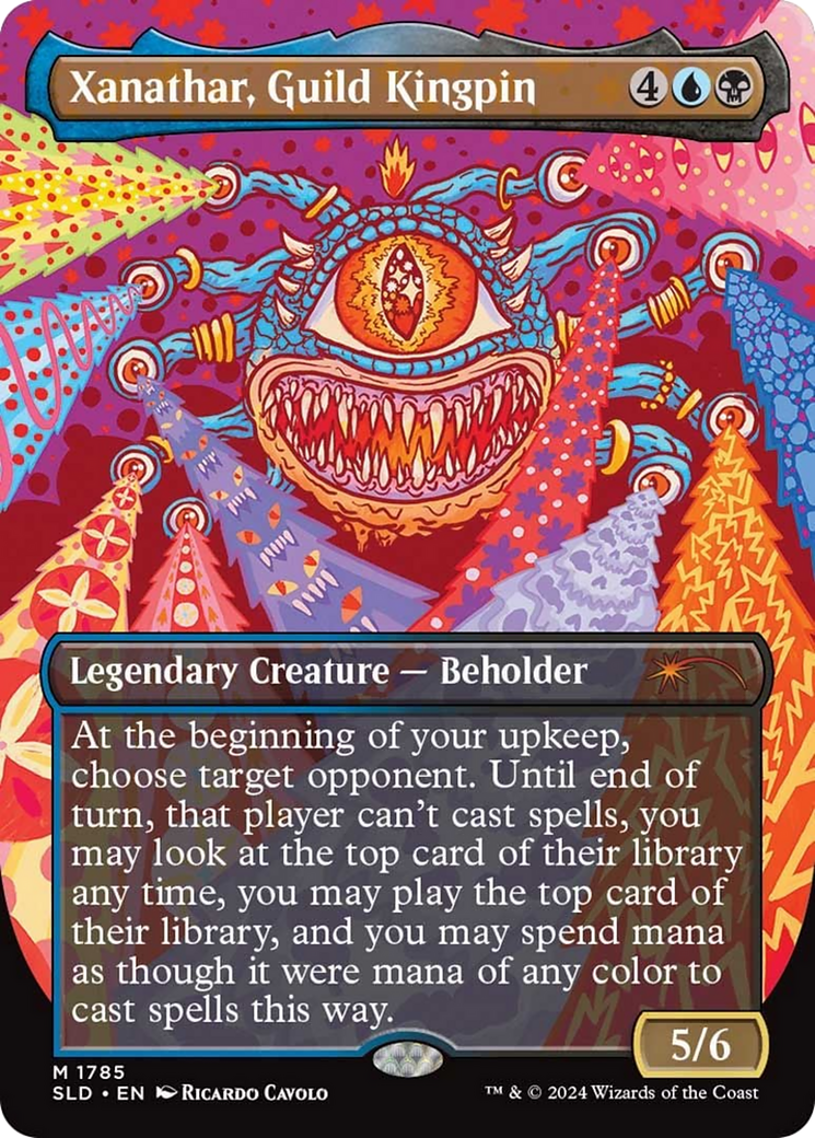 Xanathar, Guild Kingpin (SLD-1785) - Secret Lair Drop (Borderless) Foil - Premium MTG Single from Wizards of the Coast - Just $0! Shop now at Game Crave Tournament Store