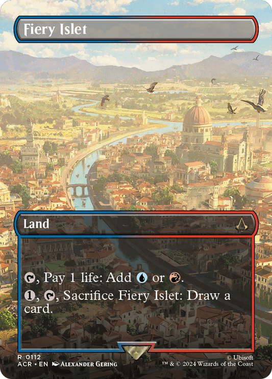 Fiery Islet (ACR-112) - Assassin's Creed Foil - Premium MTG Single from Wizards of the Coast - Just $5.20! Shop now at Game Crave Tournament Store