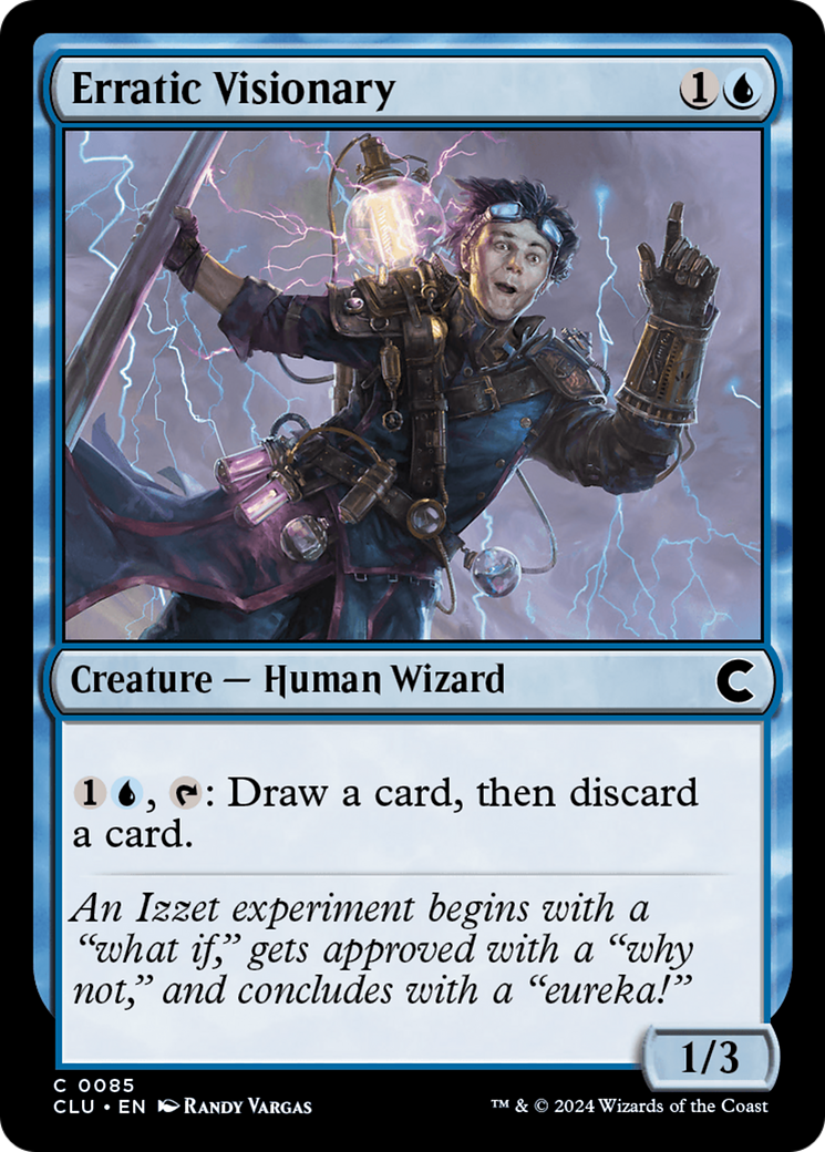 Erratic Visionary (CLU-085) - Ravnica: Clue Edition - Premium MTG Single from Wizards of the Coast - Just $0.25! Shop now at Game Crave Tournament Store