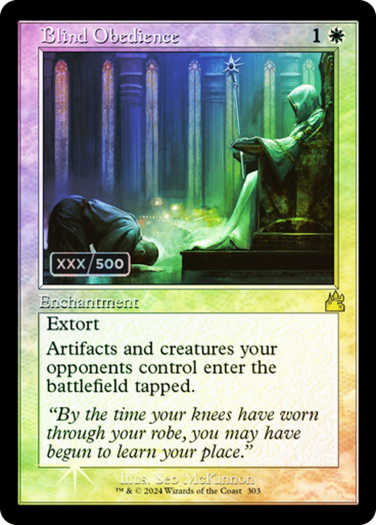 Blind Obedience (RVR-303Z) - Ravnica Remastered Foil - Premium MTG Single from Wizards of the Coast - Just $132.45! Shop now at Game Crave Tournament Store