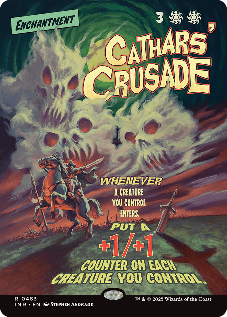 Cathars' Crusade (Showcase) (-483) - Innistrad Remastered Foil - Premium MTG Single from Wizards of the Coast - Just $7.62! Shop now at Game Crave Tournament Store