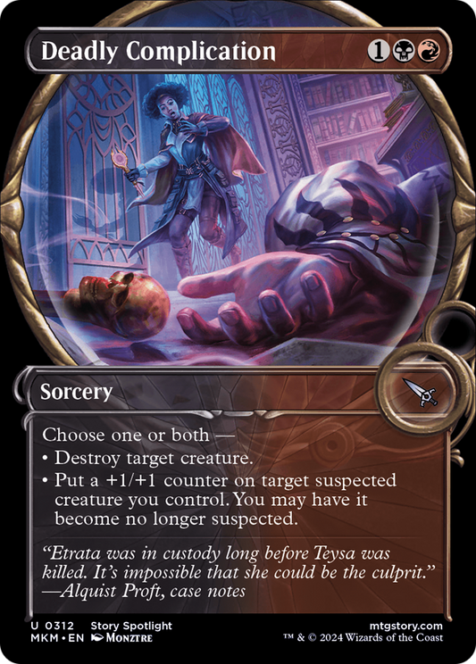 Deadly Complication (MKM-312) - Murders at Karlov Manor: (Showcase) - Premium MTG Single from Wizards of the Coast - Just $0.26! Shop now at Game Crave Tournament Store