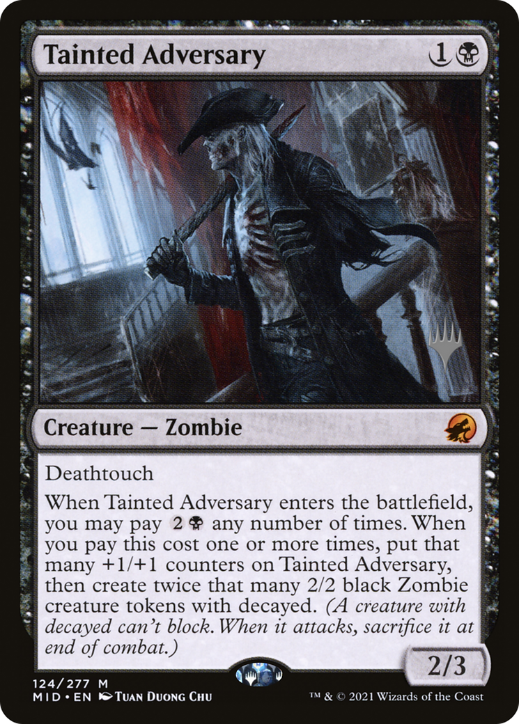Tainted Adversary (PMID-124P) - Innistrad: Midnight Hunt Promos Foil - Premium MTG Single from Wizards of the Coast - Just $0.53! Shop now at Game Crave Tournament Store