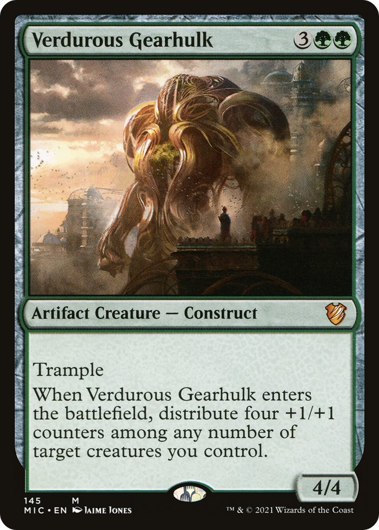 Verdurous Gearhulk (MIC-145) - Midnight Hunt Commander - Premium MTG Single from Wizards of the Coast - Just $0.08! Shop now at Game Crave Tournament Store