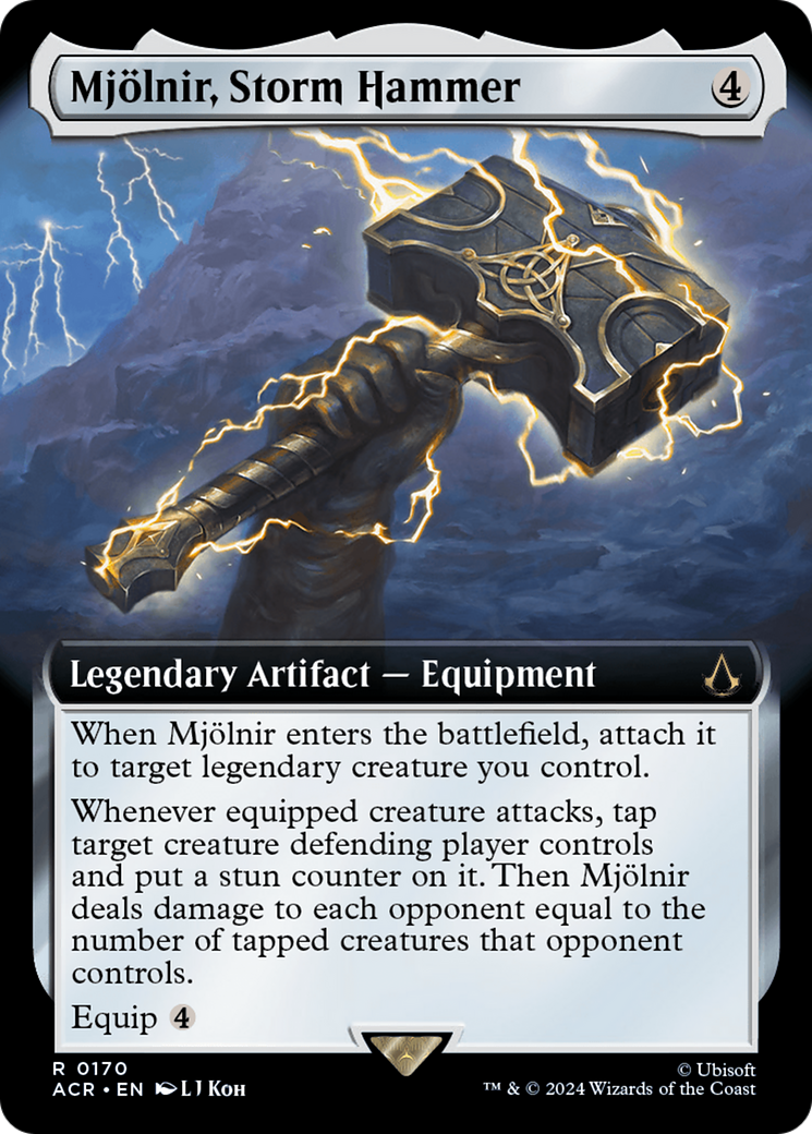 Mjölnir, Storm Hammer (ACR-170) - Assassin's Creed: (Extended Art) Foil - Premium MTG Single from Wizards of the Coast - Just $2.72! Shop now at Game Crave Tournament Store