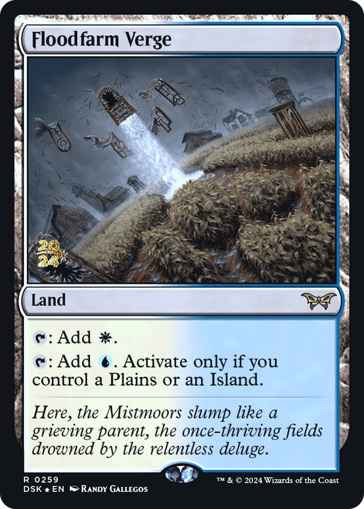 Floodfarm Verge (PDSK-259S) - Duskmourn: House of Horror Promos Foil - Premium MTG Single from Wizards of the Coast - Just $7.14! Shop now at Game Crave Tournament Store