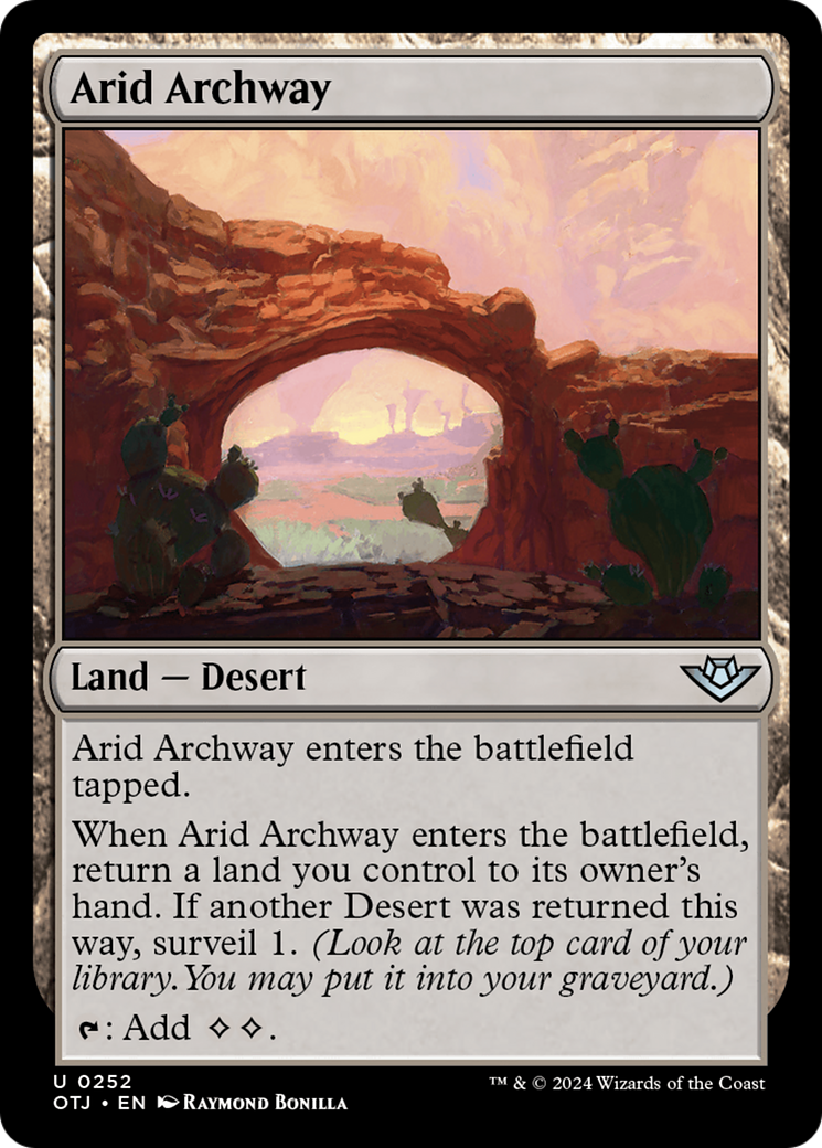 Arid Archway (OTJ-252) - Outlaws of Thunder Junction - Premium MTG Single from Wizards of the Coast - Just $0.25! Shop now at Game Crave Tournament Store