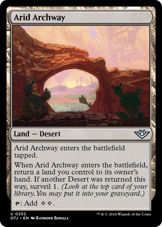 Arid Archway (OTJ-252) - Outlaws of Thunder Junction - Premium MTG Single from Wizards of the Coast - Just $0.25! Shop now at Game Crave Tournament Store