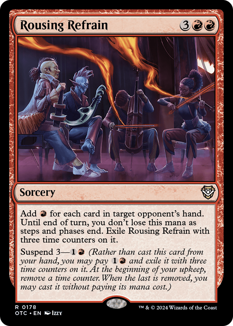 Rousing Refrain (OTC-178) - Outlaws of Thunder Junction Commander - Premium MTG Single from Wizards of the Coast - Just $0.81! Shop now at Game Crave Tournament Store