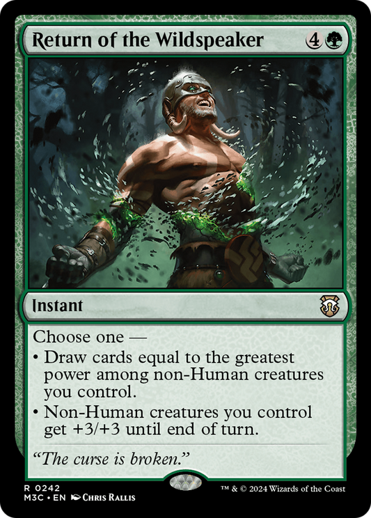Return of the Wildspeaker (M3C-242) - Modern Horizons 3 Commander - Premium MTG Single from Wizards of the Coast - Just $0.66! Shop now at Game Crave Tournament Store