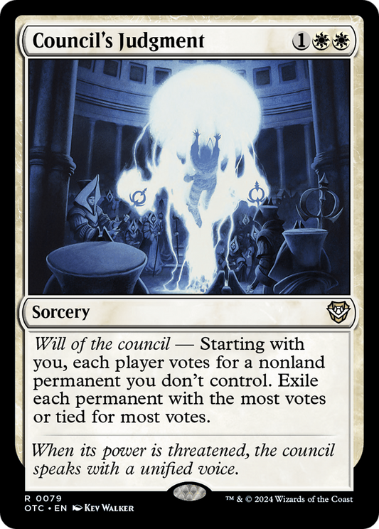 Council's Judgment (OTC-079) - Outlaws of Thunder Junction Commander - Premium MTG Single from Wizards of the Coast - Just $0.25! Shop now at Game Crave Tournament Store