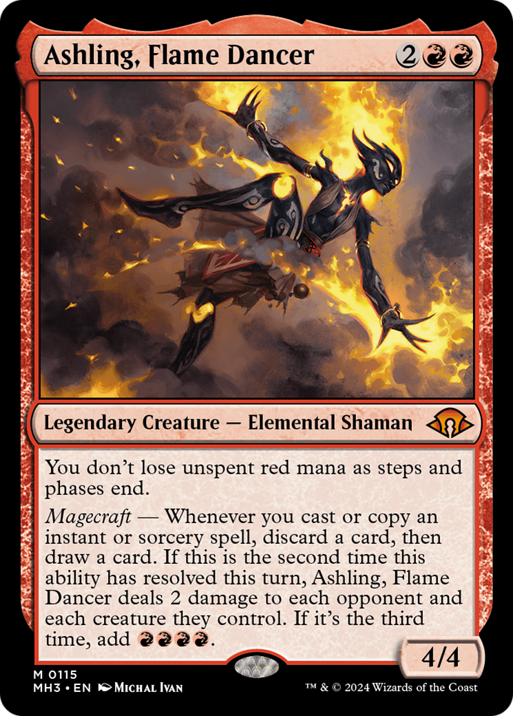 Ashling, Flame Dancer (MH3-115) - Modern Horizons 3 Foil - Premium MTG Single from Wizards of the Coast - Just $2.22! Shop now at Game Crave Tournament Store
