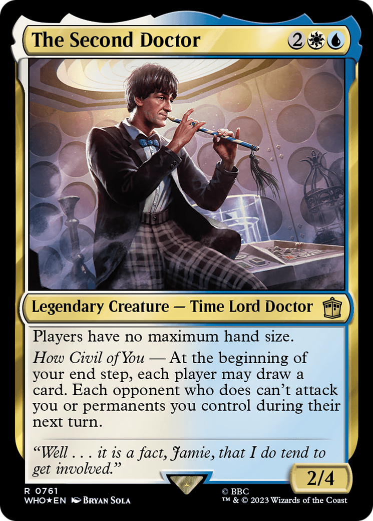 The Second Doctor (WHO-761) - Doctor Who Foil - Premium MTG Single from Wizards of the Coast - Just $0.54! Shop now at Game Crave Tournament Store