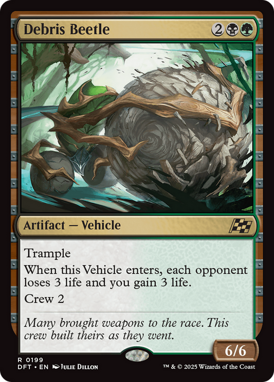 Debris Beetle (DFT-199) - Aetherdrift Foil - Premium MTG Single from Wizards of the Coast - Just $0.08! Shop now at Game Crave Tournament Store