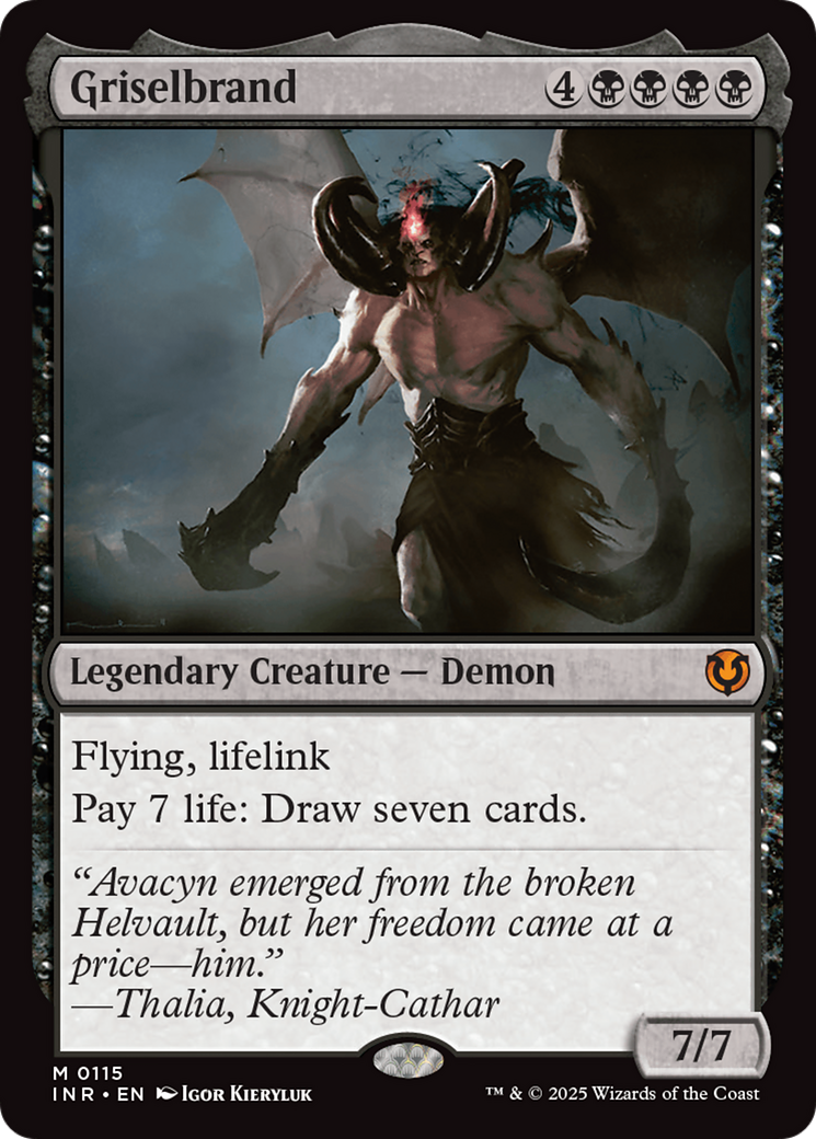 Griselbrand (-115) - Innistrad Remastered - Premium MTG Single from Wizards of the Coast - Just $2.78! Shop now at Game Crave Tournament Store