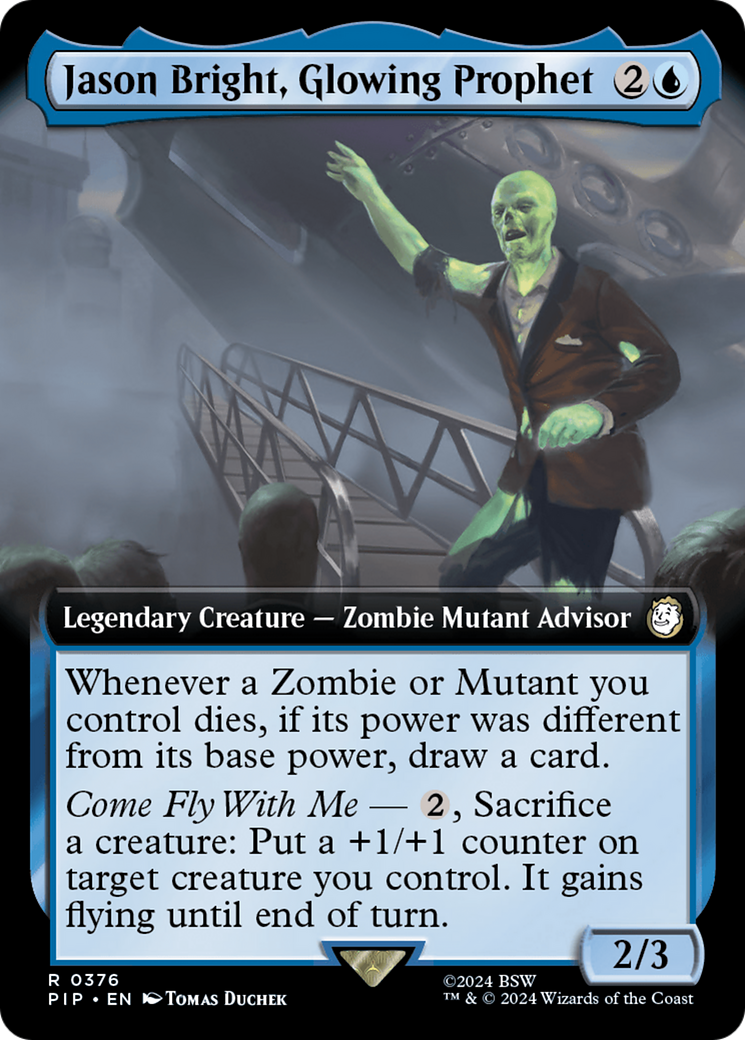 Jason Bright, Glowing Prophet (PIP-376) - Fallout: (Extended Art) Foil - Premium MTG Single from Wizards of the Coast - Just $0.50! Shop now at Game Crave Tournament Store