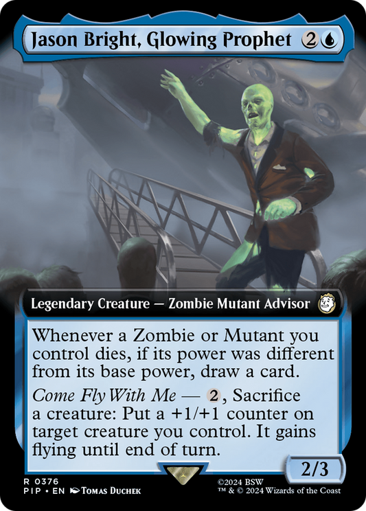 Jason Bright, Glowing Prophet (PIP-376) - Fallout: (Extended Art) - Premium MTG Single from Wizards of the Coast - Just $0.38! Shop now at Game Crave Tournament Store