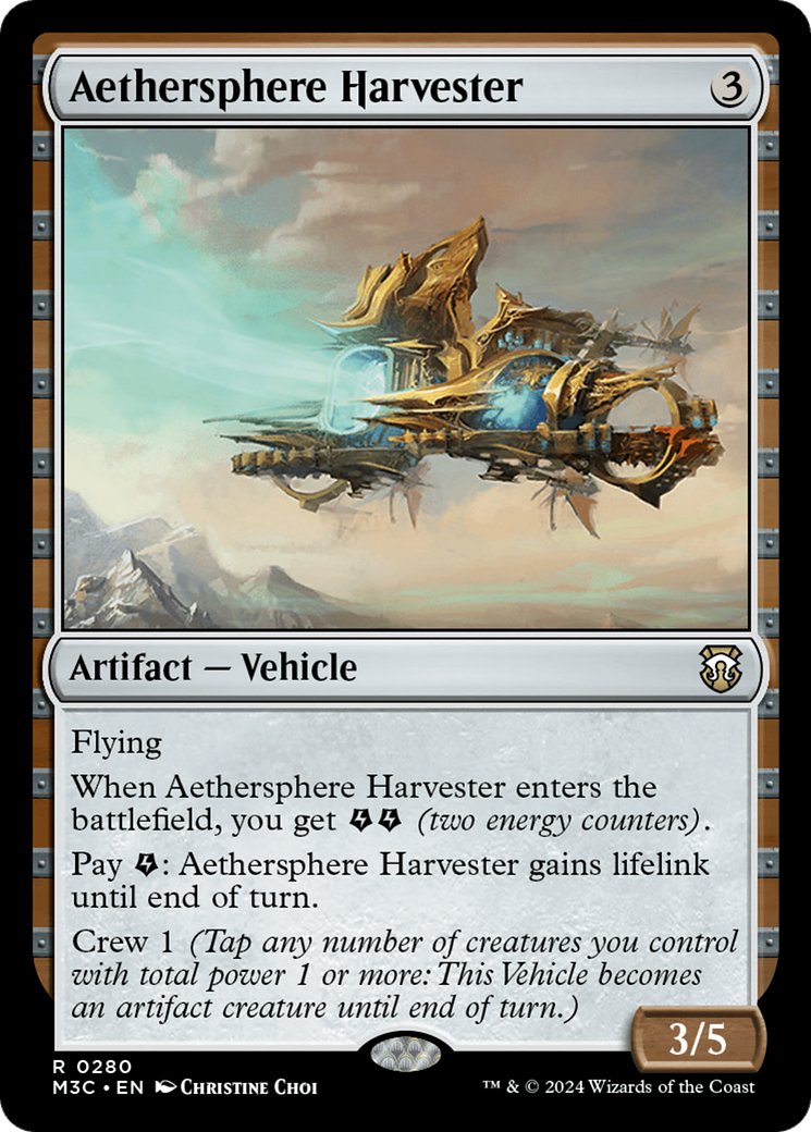 Aethersphere Harvester (M3C-280) - Modern Horizons 3 Commander - Premium MTG Single from Wizards of the Coast - Just $0.25! Shop now at Game Crave Tournament Store