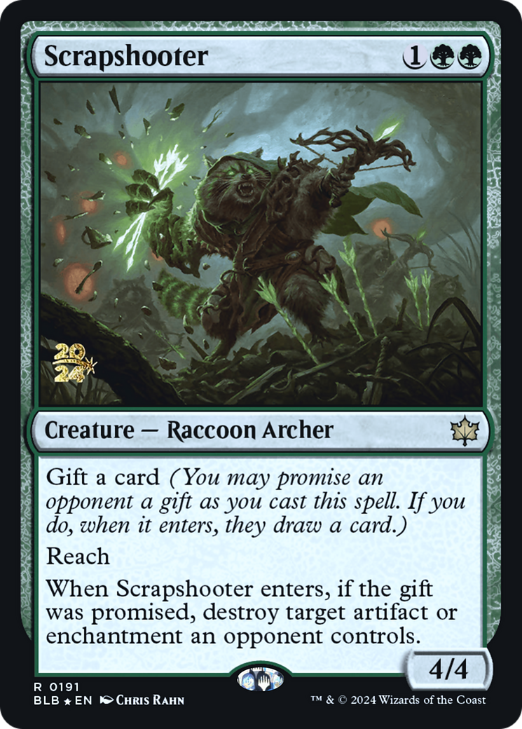 Scrapshooter (PBLB-191S) - Bloomburrow Promos Foil - Premium MTG Single from Wizards of the Coast - Just $0.42! Shop now at Game Crave Tournament Store