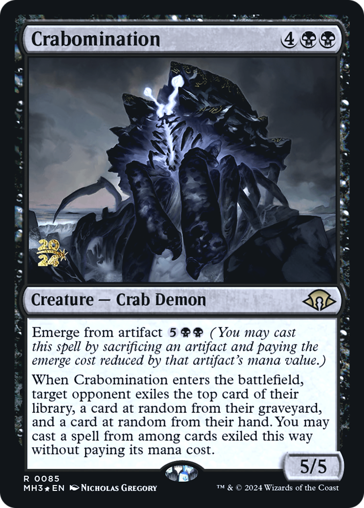 Crabomination (PMH3-85S) - Modern Horizons 3 Promos Foil - Premium MTG Single from Wizards of the Coast - Just $0.50! Shop now at Game Crave Tournament Store