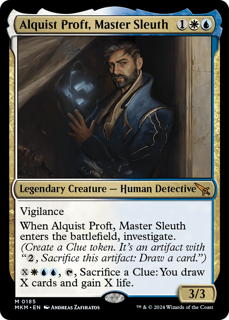 Alquist Proft, Master Sleuth (MKM-185) - Murders at Karlov Manor Foil - Premium MTG Single from Wizards of the Coast - Just $0.34! Shop now at Game Crave Tournament Store